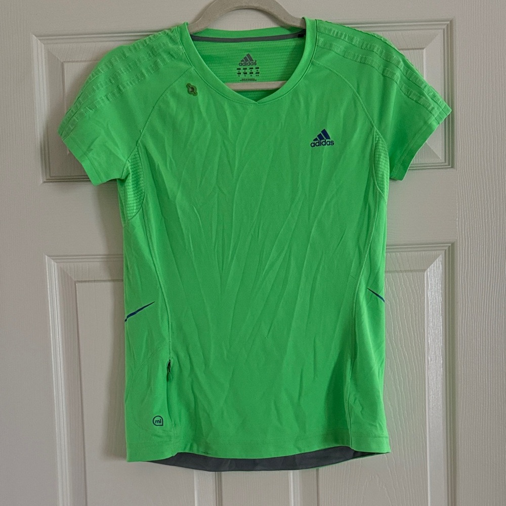 Adidas Bright Green Athletic Tee